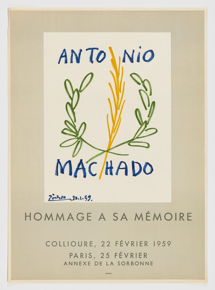 Antonio Machado Homenaje a su memoria, 1959, Pablo Picasso
