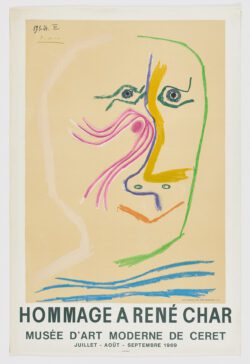 Hommage a Rene Char, 1969, Pablo Picasso