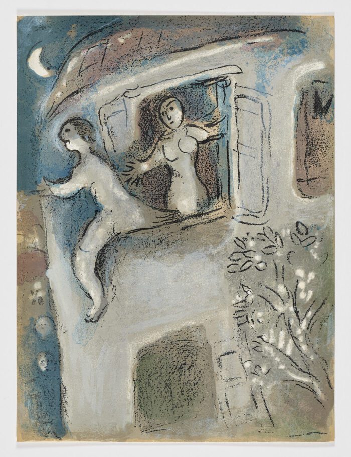 David sauvé par Michal, 1960, Marc Chagall