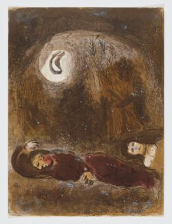 Ruth aux Pieds de Booz, 1960, Marc Chagall