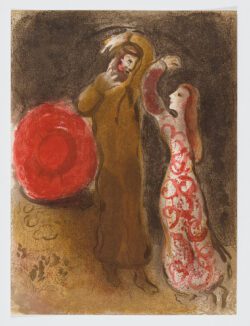 Rencontre de Ruth et de Booz, 1960, Marc Chagall
