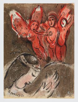 Sara et les Anges, 1960, Marc Chagall