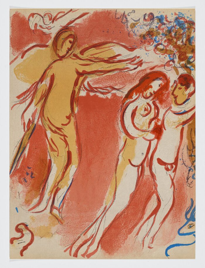 Adam et Ève chassés du Paradis terrestre, 1960, Marc Chagall