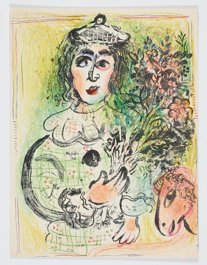 Le Clown fleuri, 1960, Marc Chagall