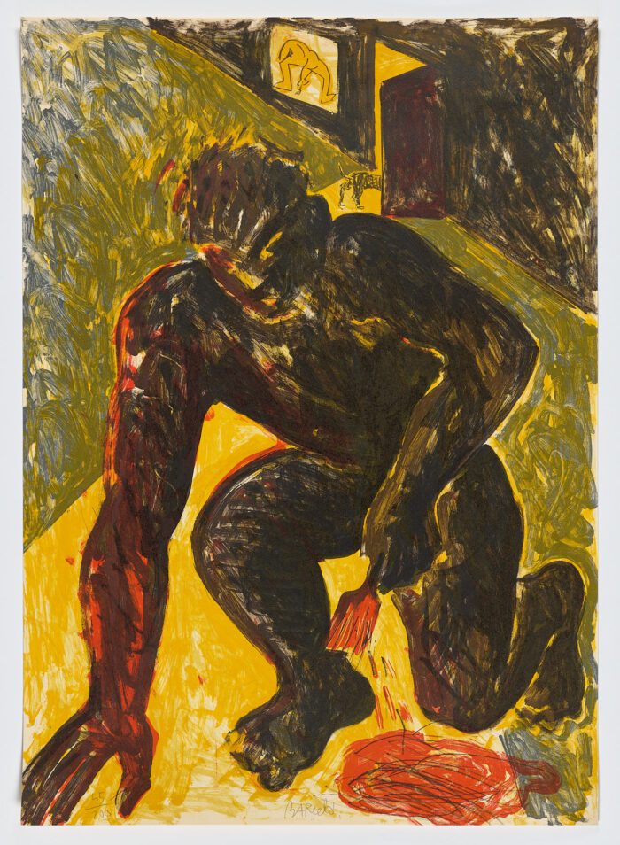 El pintor de rodillas,1983, Miquel Barceló