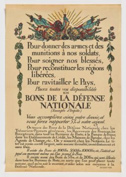 Pour donner des armes. Bons de la Défense Nationale, 1917, Guy Arnoux