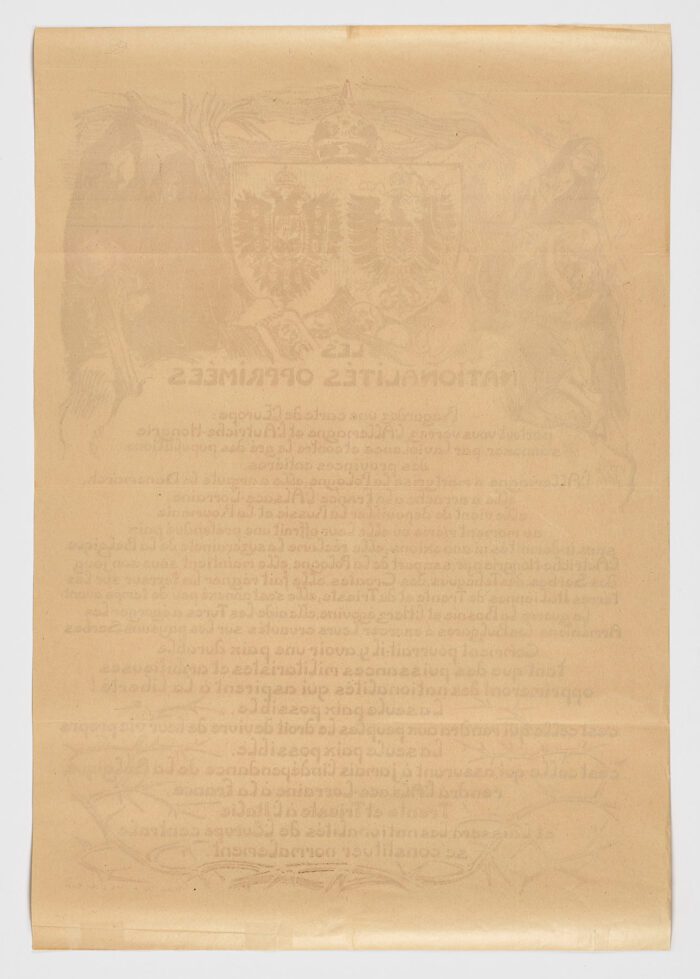 Les nationalités opprimées , 1918, Victor Prouvé