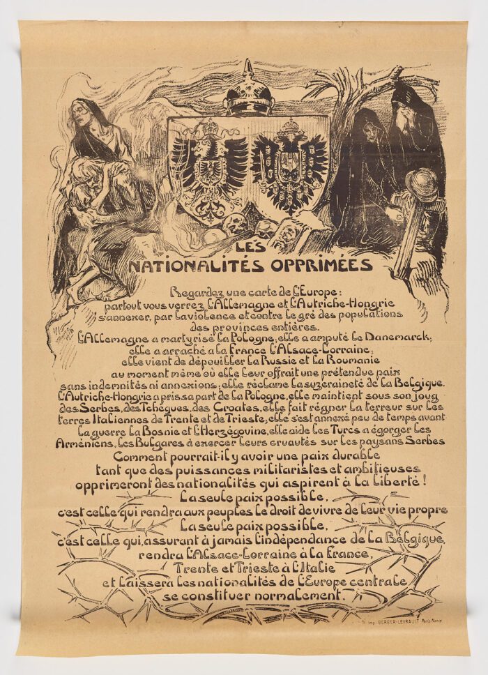 Les nationalités opprimées , 1918, Victor Prouvé