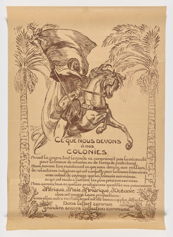 Ce que nous devons à nos colonies, 1918, Victor Prouvé