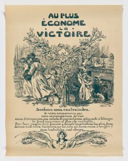 Au plus économe la victoire , 1918, Victor Prouvé