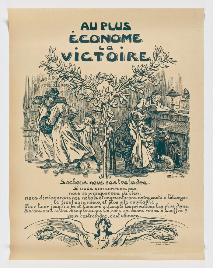 Au plus économe la victoire , 1918, Victor Prouvé