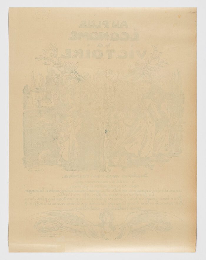 Au plus économe la victoire , 1918, Victor Prouvé