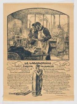 Le laboratoire, l’usine, la guerre,1918, Victor Prouvé