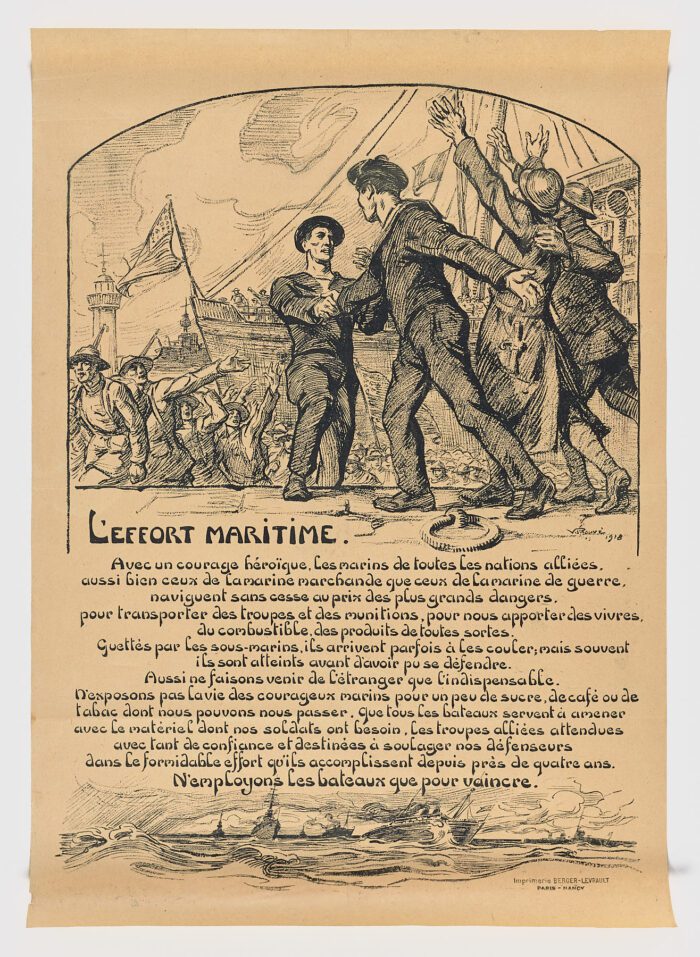 L’effort maritime,1918, Victor Prouvé