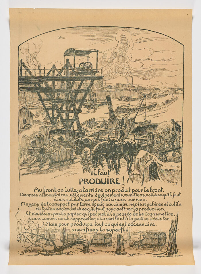 Il faut Produire!, 1918, Victor Prouvé