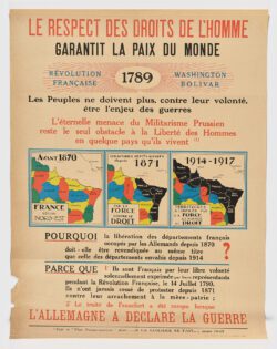 Le Respect des droits de L'Homme - Garantit La Paix Du Monde, 1914