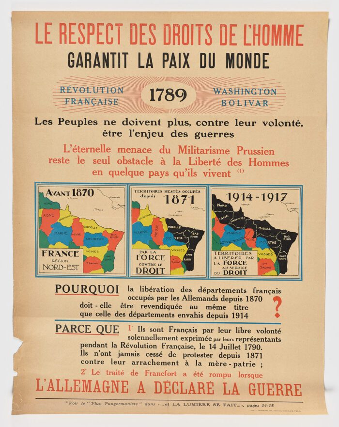 Le Respect des droits de L'Homme - Garantit La Paix Du Monde, 1914