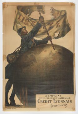 3e Emprunt de la Defense Nationale / Credit Lyonnais / Souscrivez, 1917, Abel Faivre