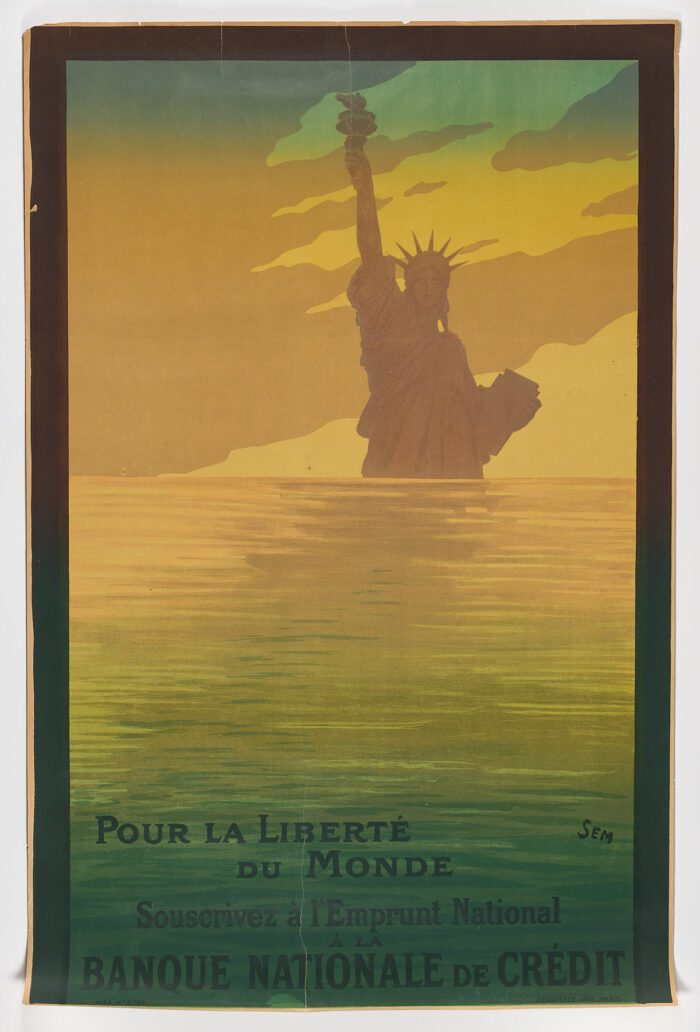Pour la Liberte Du Monde / Souscrivez a l’Emprunt National a la / Banque Nationale de Credit, 1917, Georges Goursat