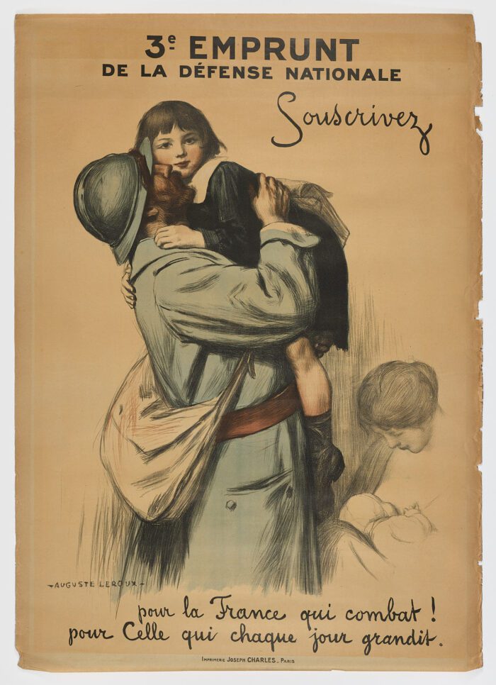 3e Emprunt de la Defence Nationale Sousrivez.... pour la France..., 1918, Jules Marie Auguste Leroux
