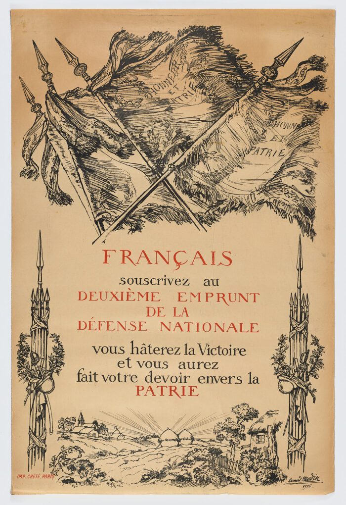 Francais, souscrivez au deuxieme Emprunt de la Defense Natio, 1916, Bernard P. Naudin
