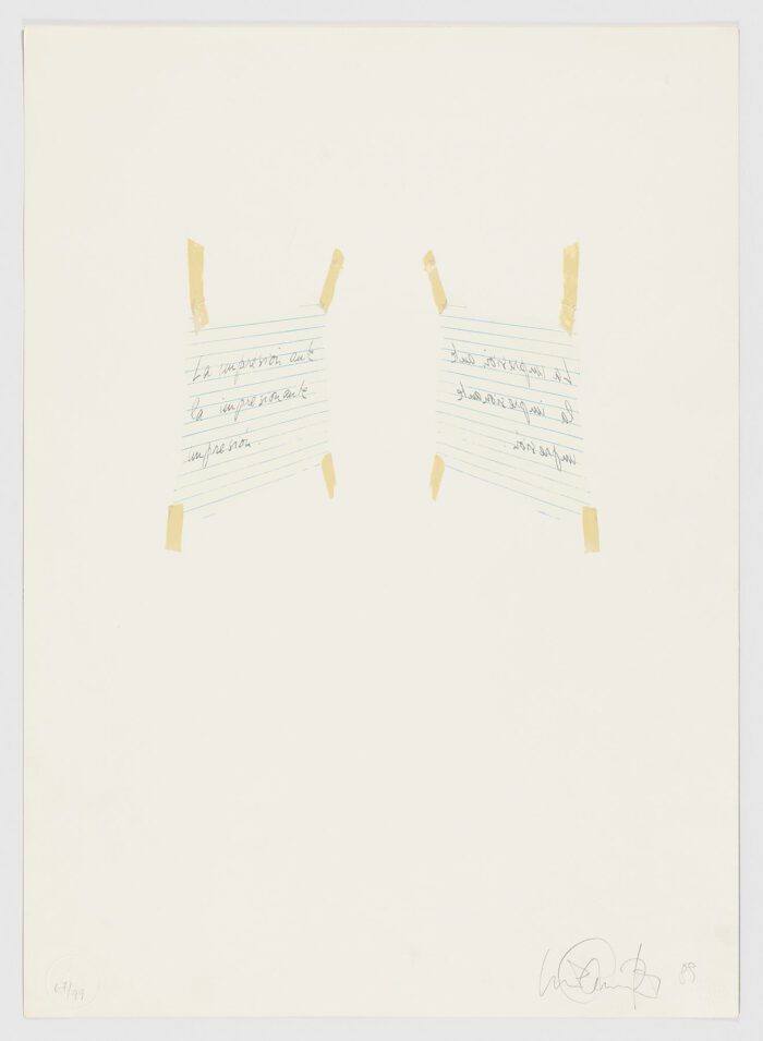 La Impresión, 1990, Luis Camnitzer