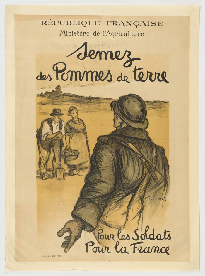 Semez des pommes de terre pour les soldats, pour la France, 1916, Hautot Georges