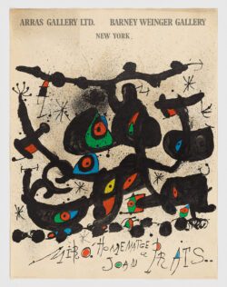 Galería Carl van der Voort, Joan Miró