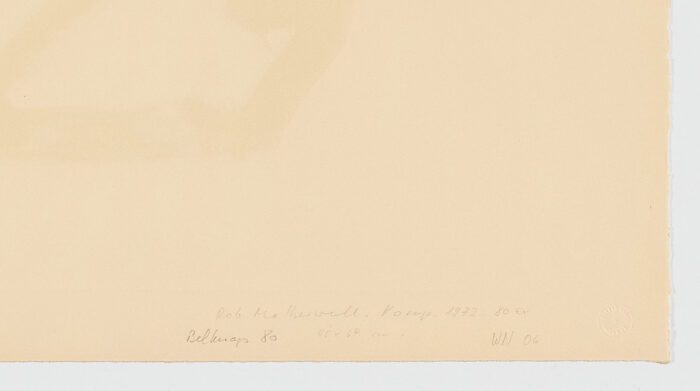 Sin título, Robert Motherwell