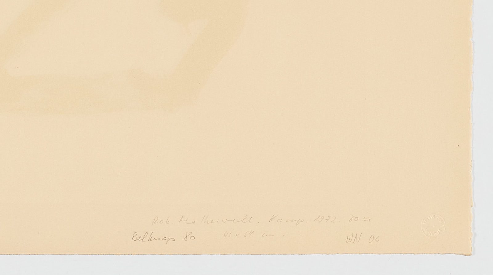 Sin título, Robert Motherwell