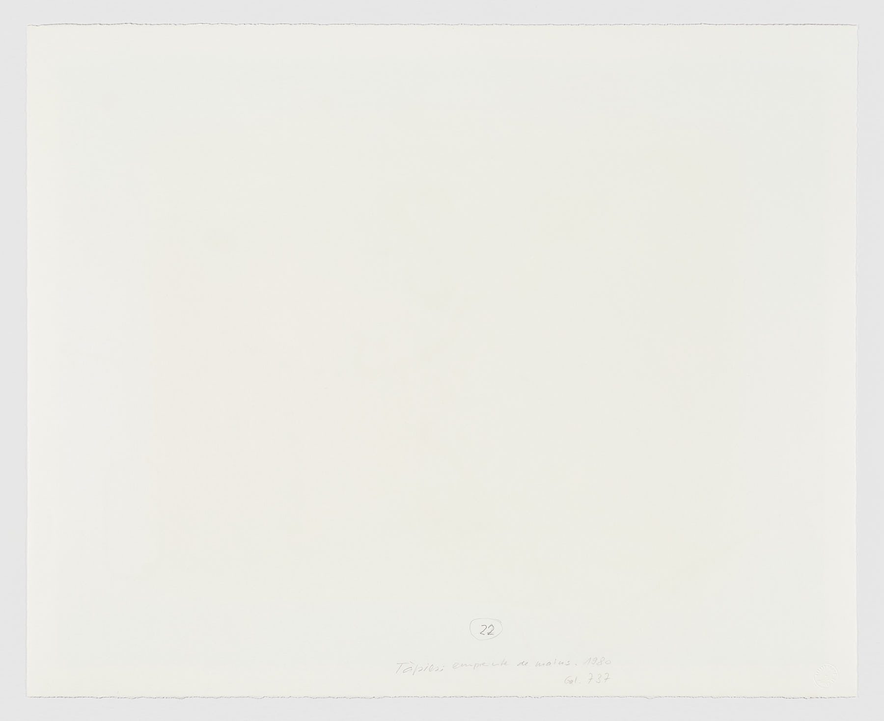 Empreintes de mains, Antoni Tàpies