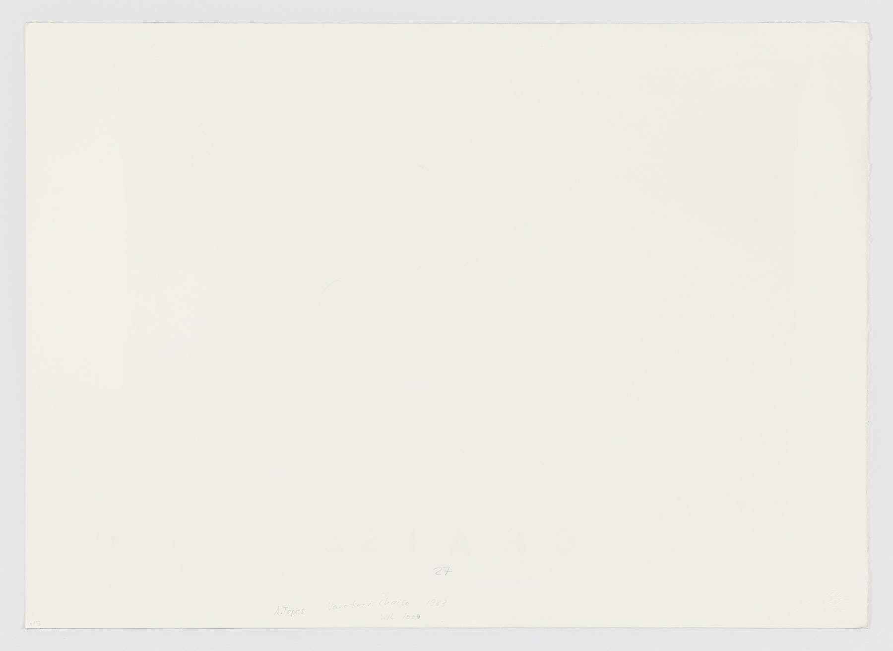 Chaise aus Variations, Antoni Tàpies