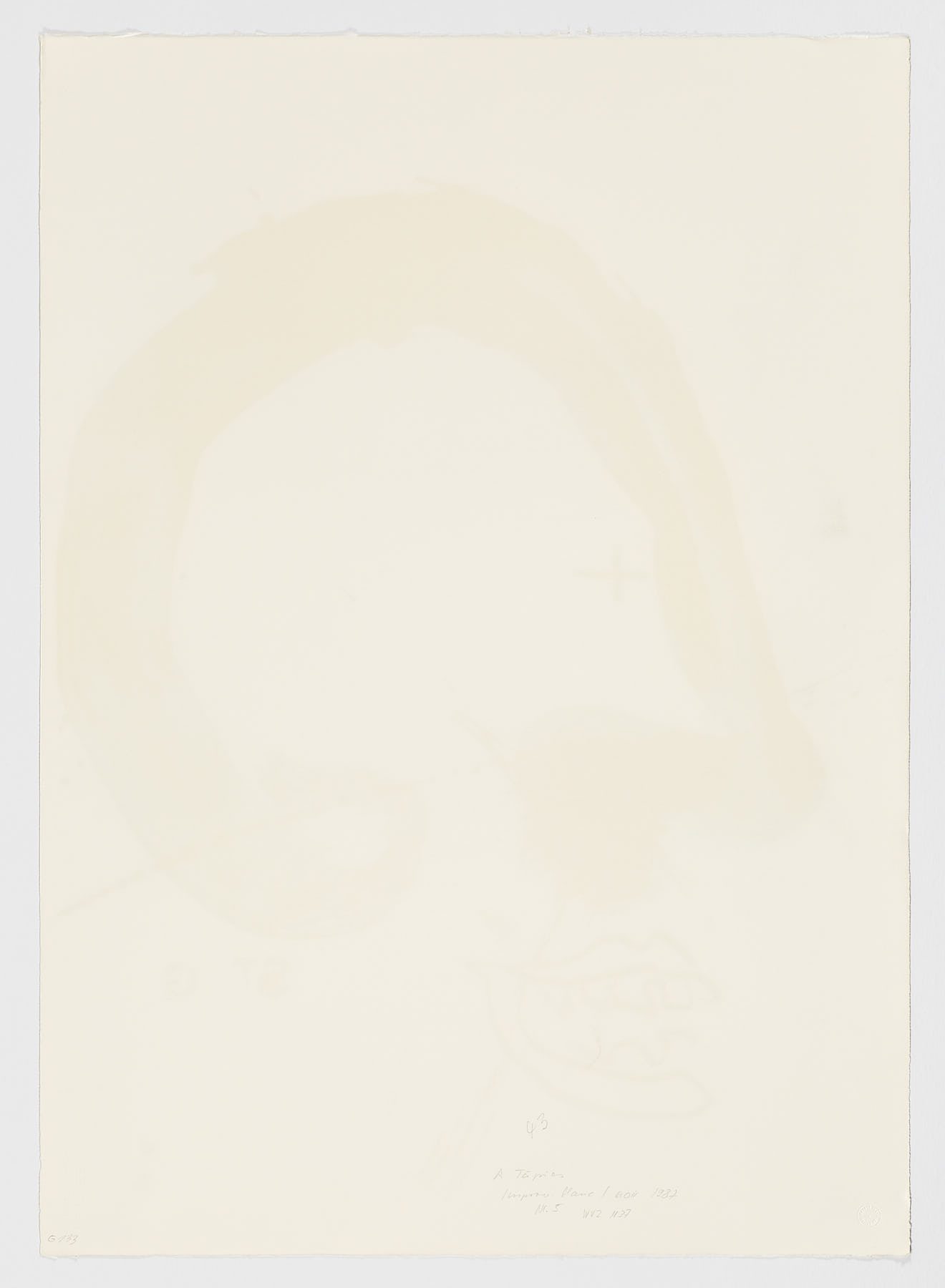 Improvisations en blanc et en noir 5, Antoni Tàpies