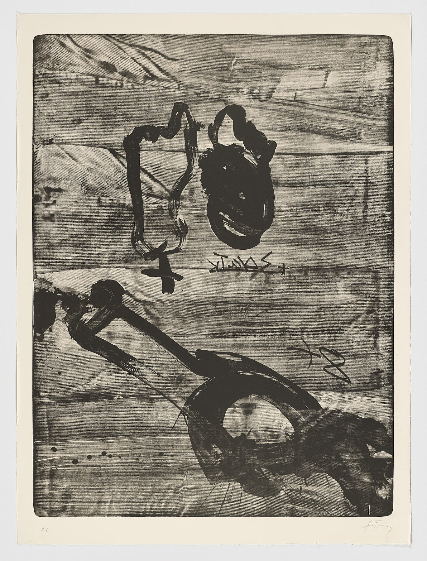 Improvisations en blanc et en noir 6, Antoni Tàpies