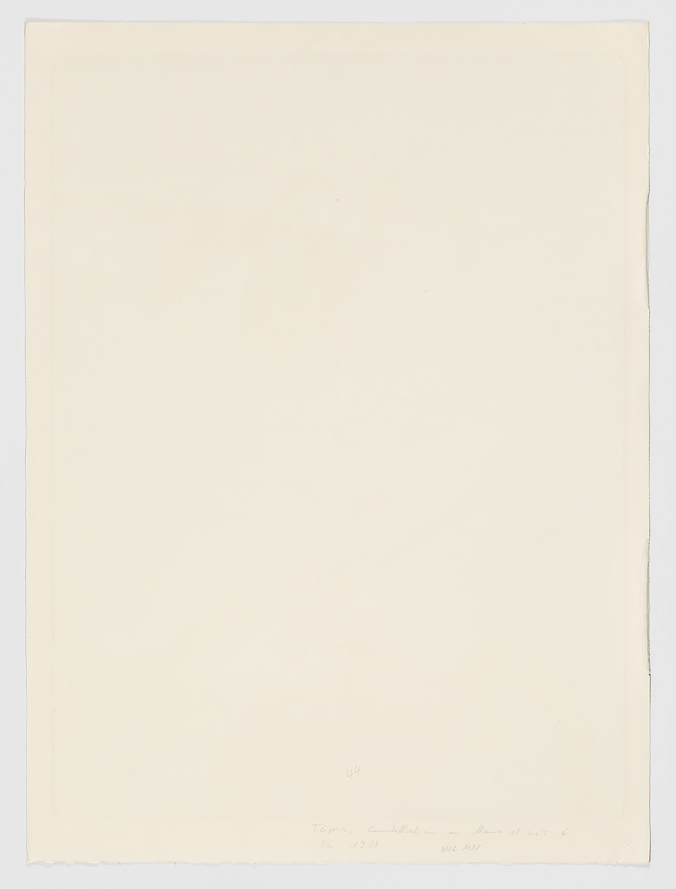 Improvisations en blanc et en noir 6, Antoni Tàpies