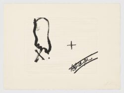 Silhouette de pied mit Prägung, Antoni Tàpies