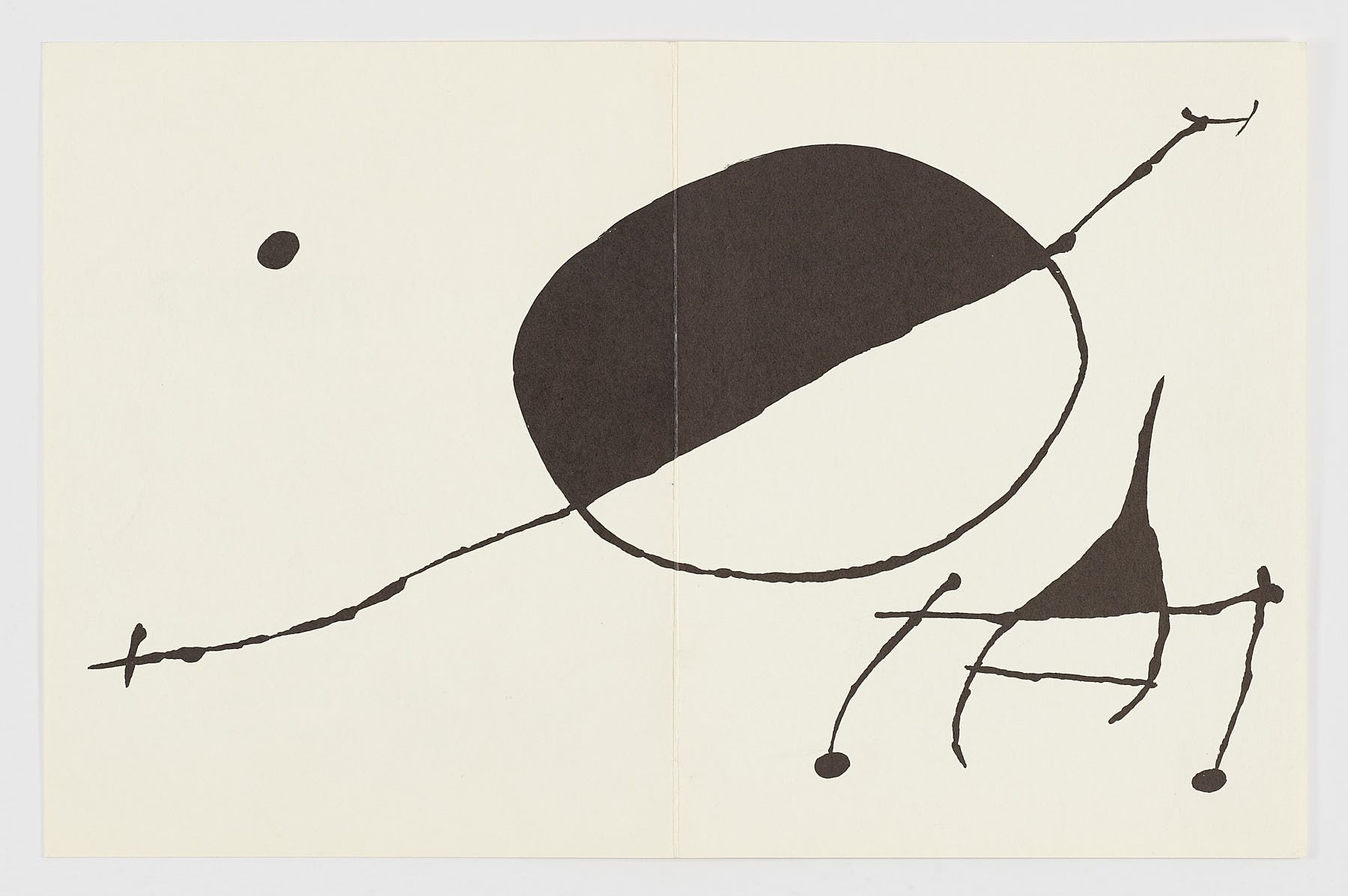Invitación "Dessins á la galerie Maeght", Joan Miró