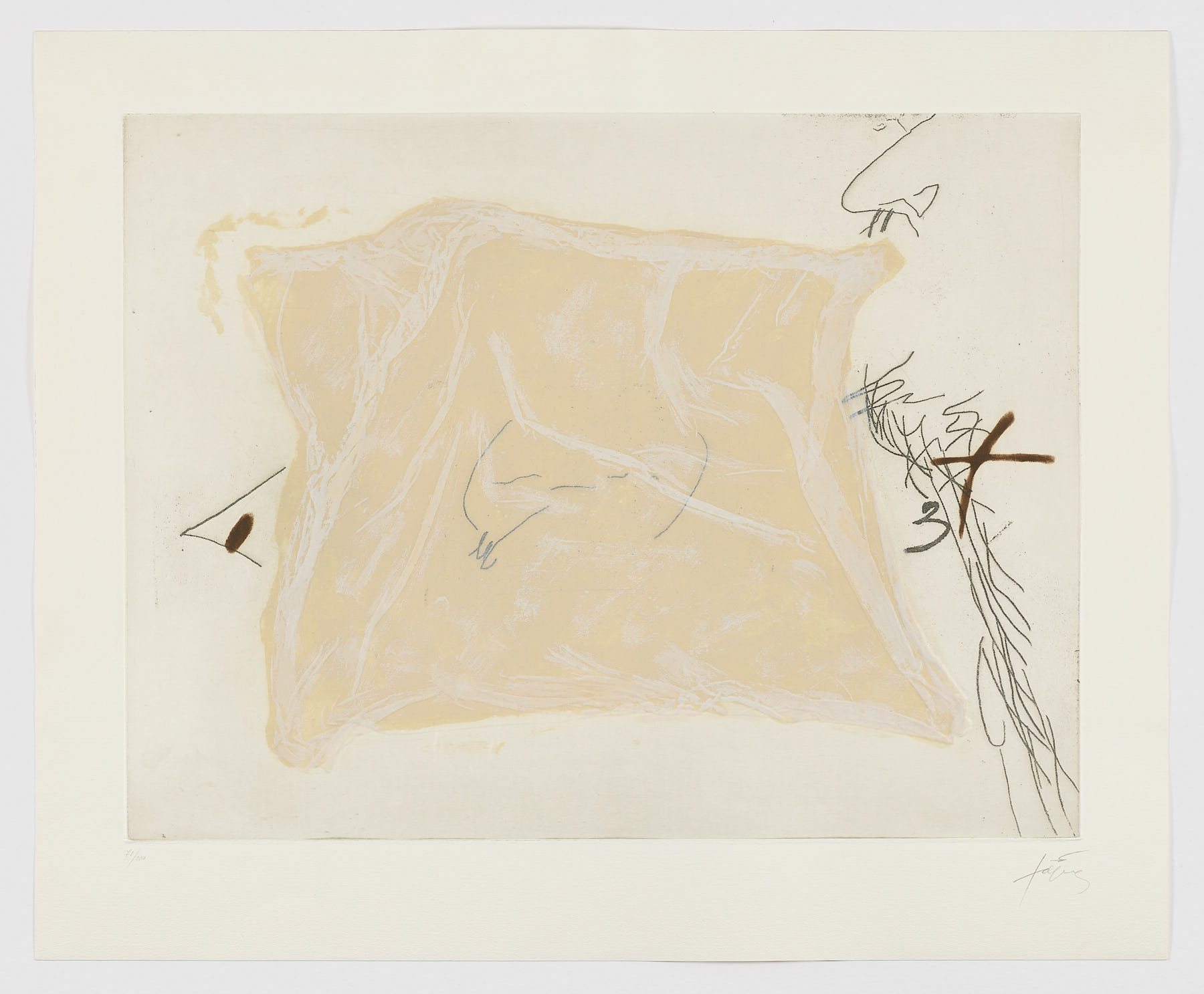Mouchoir, Antoni Tàpies