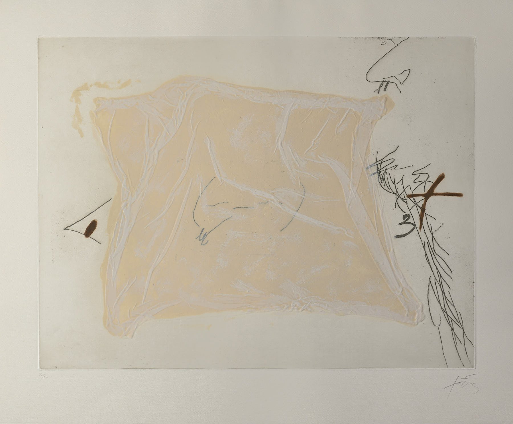 Mouchoir, Antoni Tàpies