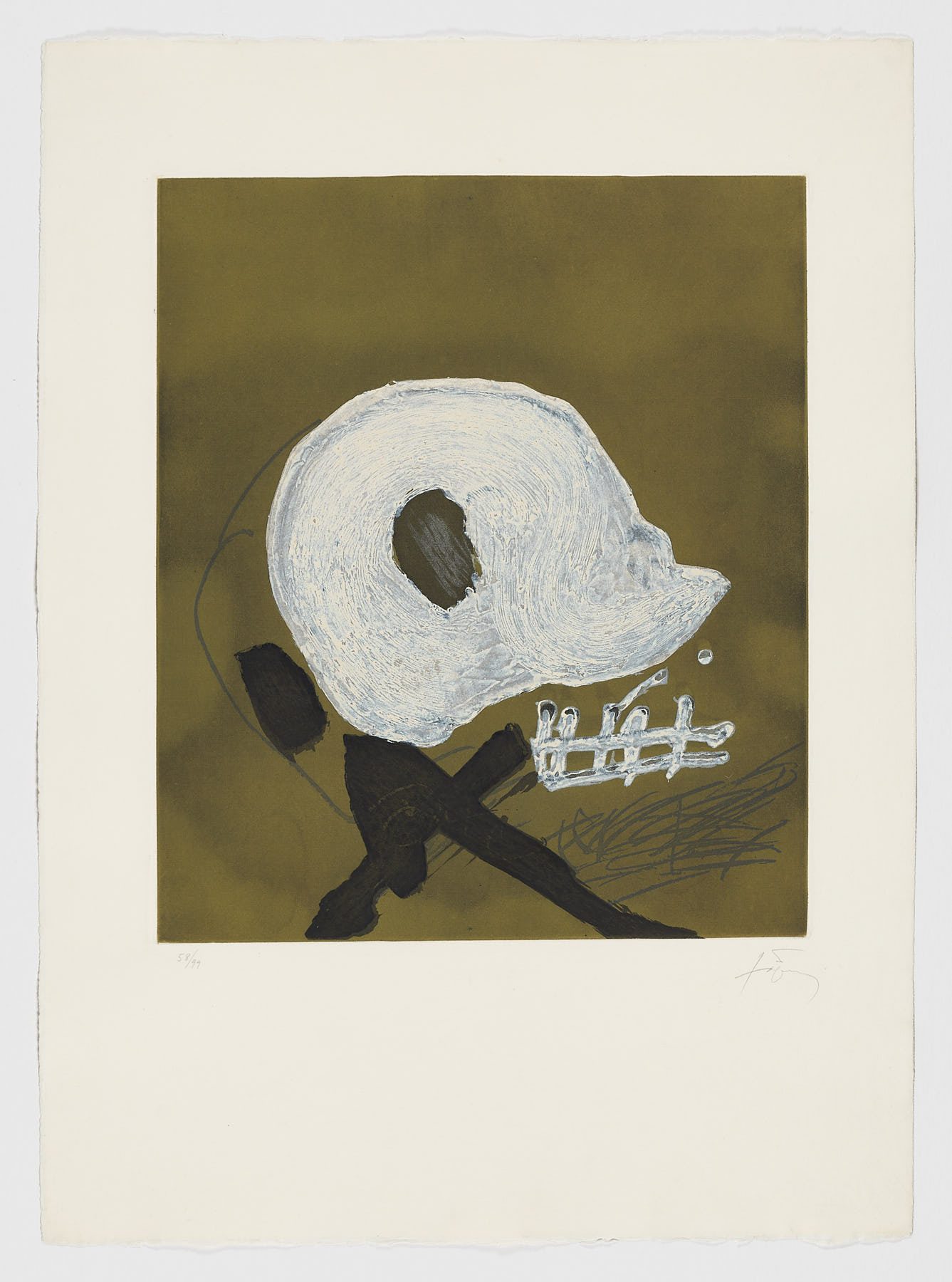 Blanc central, Antoni Tàpies