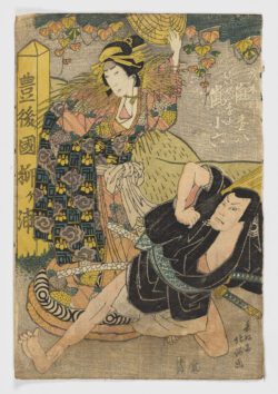 Escena de drama Kabuki, Utagawa Kunisada (Toyokuni III)
