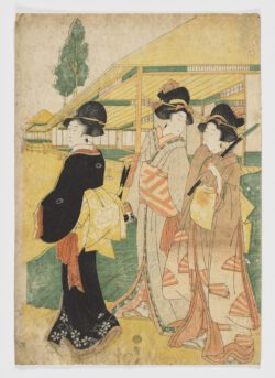 Una casa de té junto al agua (?), Torii Kiyonaga (?) (1752-1815)