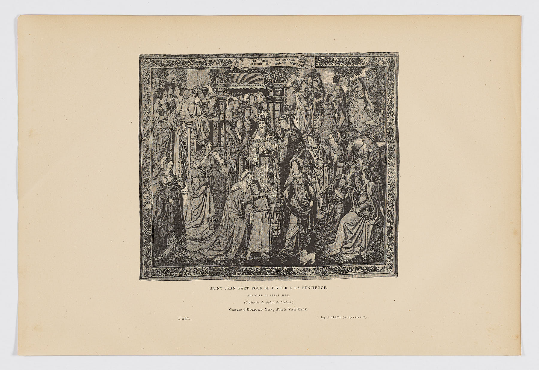 Saint Jean part pour se livrer à la Pénitence