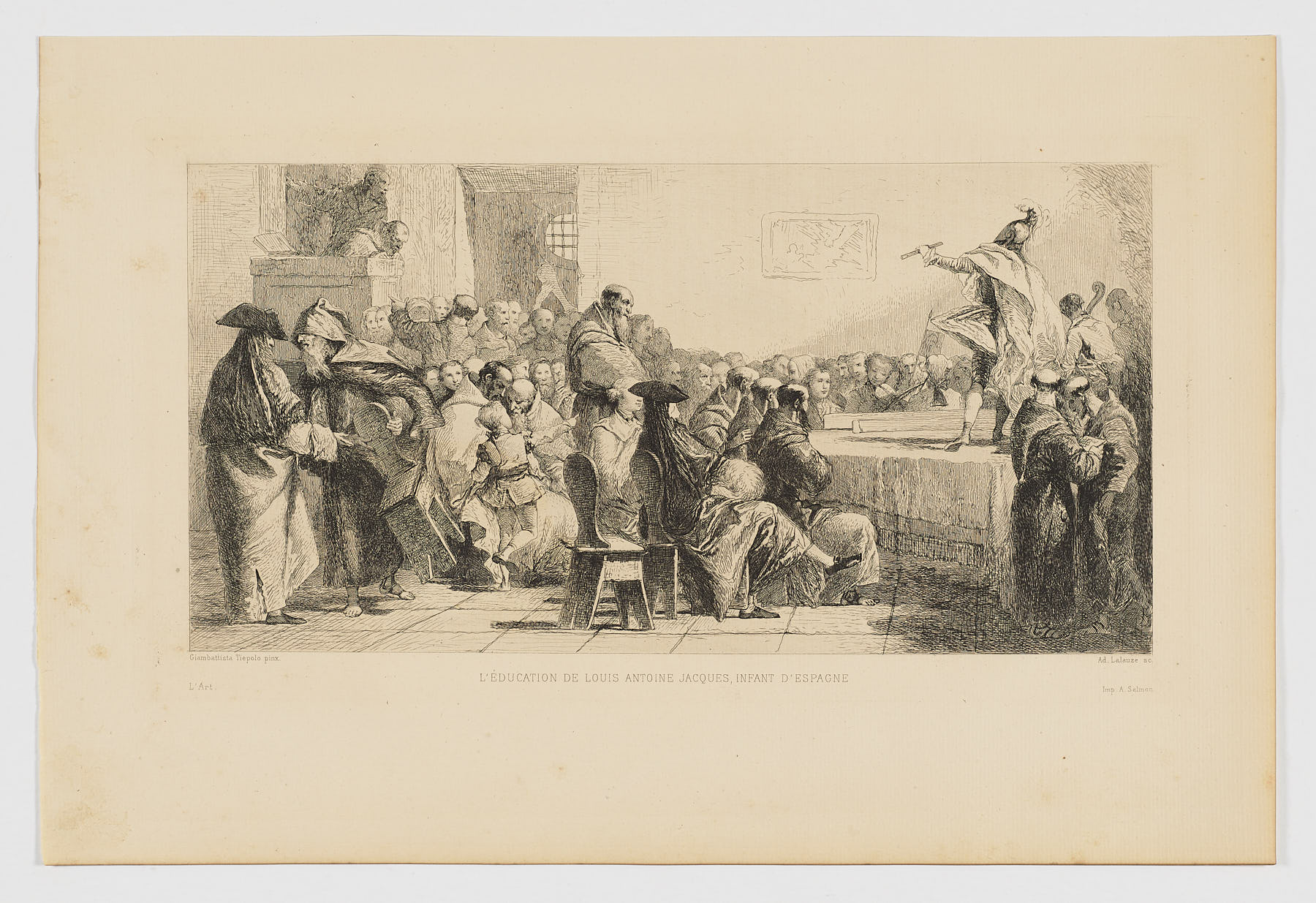 L'Education de Louis Antoine Jacques, Infant d'Espagne