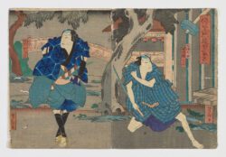 Desconocido. Escena de teatro kabuki