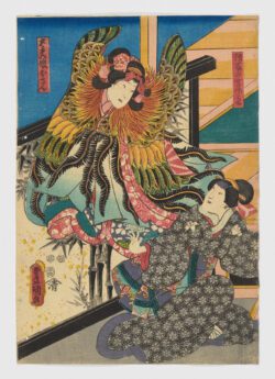 Gondo Taijōrachi y Osan. Tenma Musume Fujin ("La doncella celestial / mujer voladora")