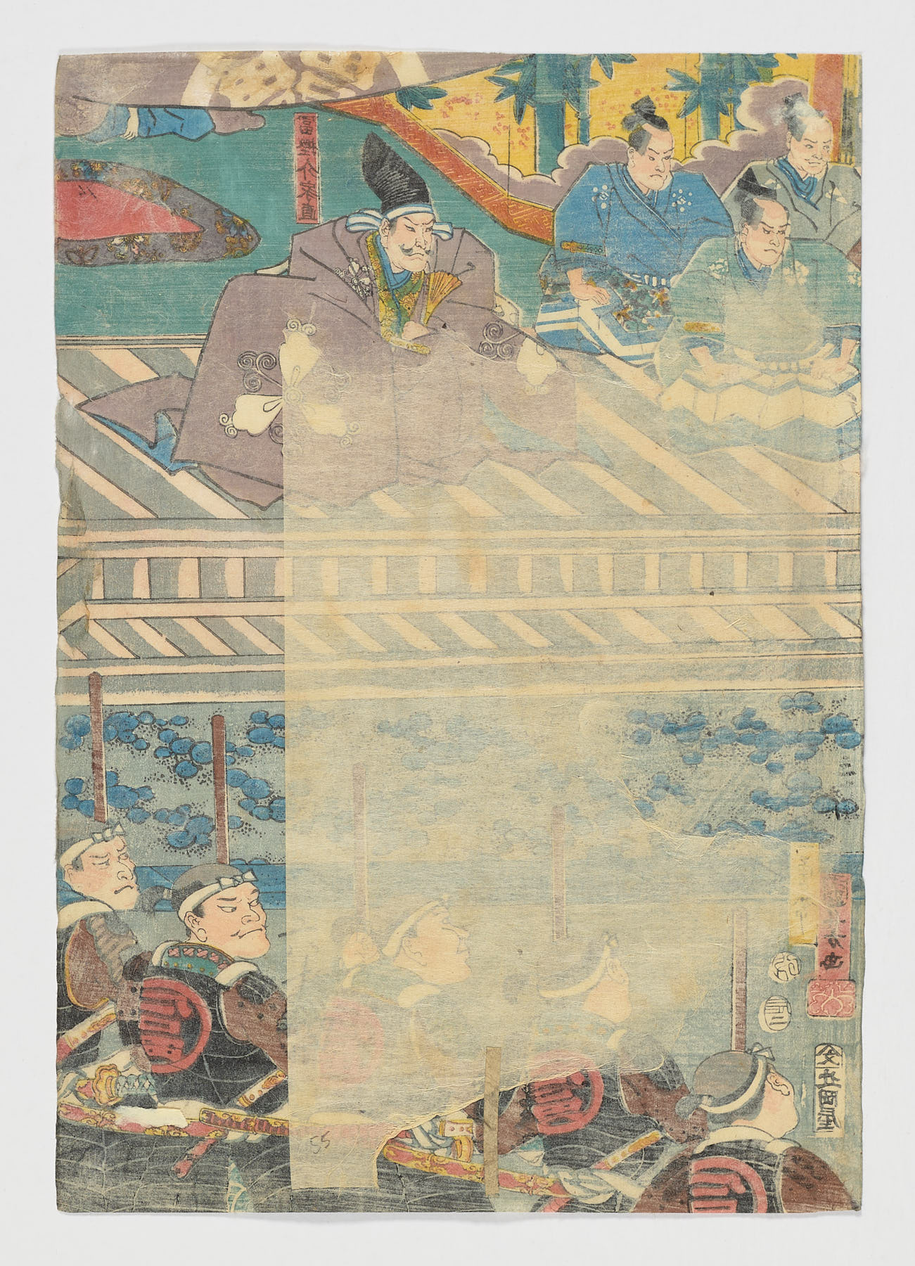 Kaga no kuni Ataka no seki ni Benkei shûjû no kinan o sukuu zu - Imagen 2