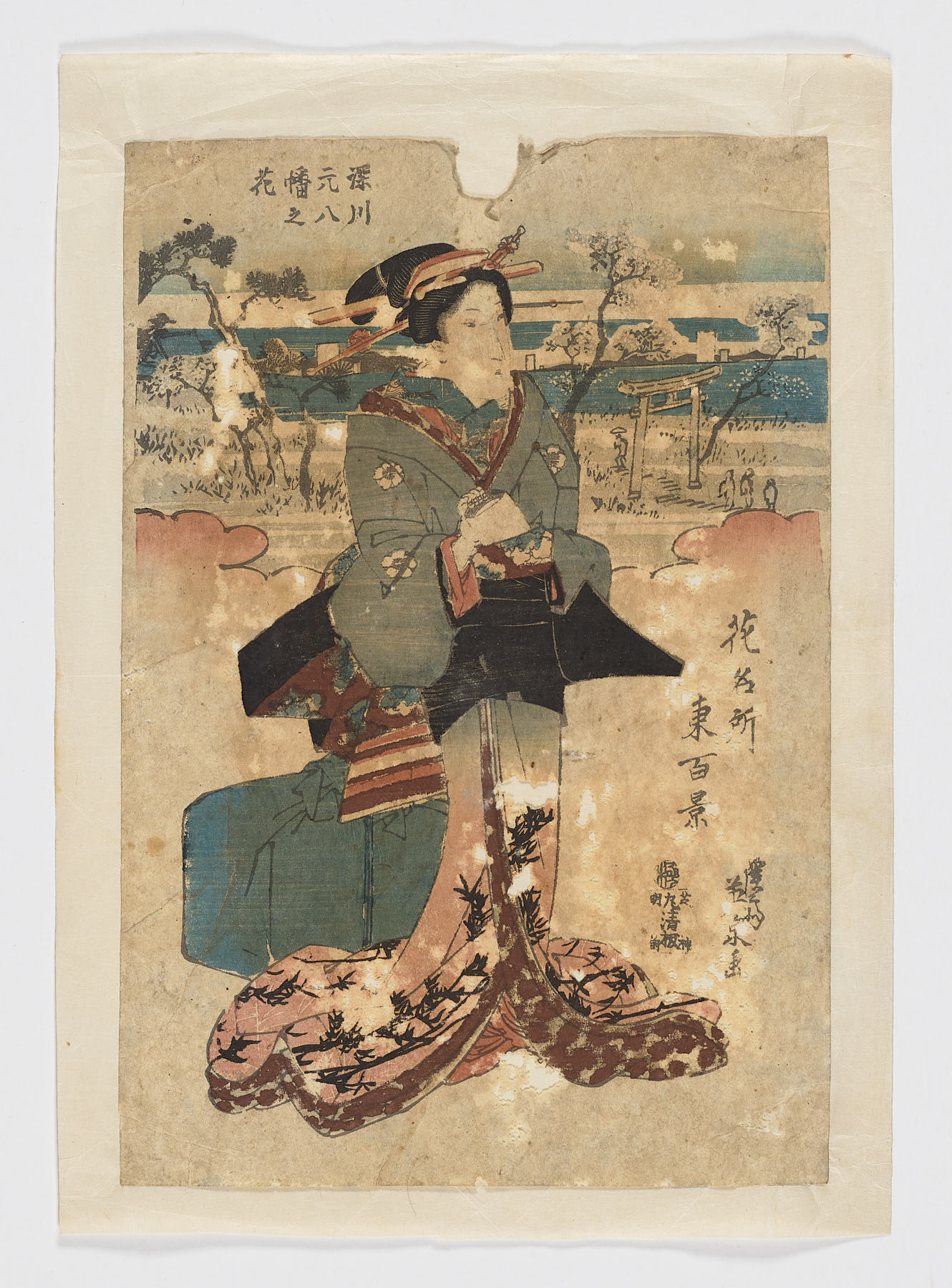 Hana Meisho Azuma Hyakkei: Fukagawa Motohachiman no Hana