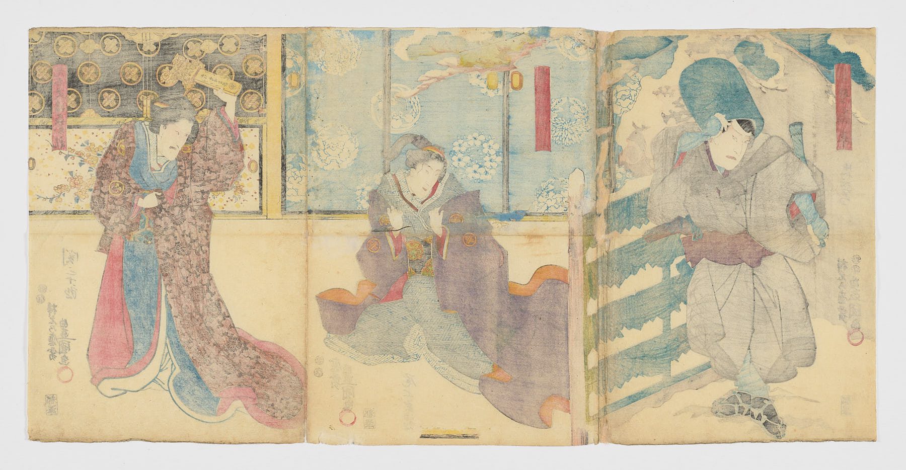 Kambai Kano, Ko-o-se Gozen, «El agradecimiento de la viuda de Kyutayū» - Imagen 2