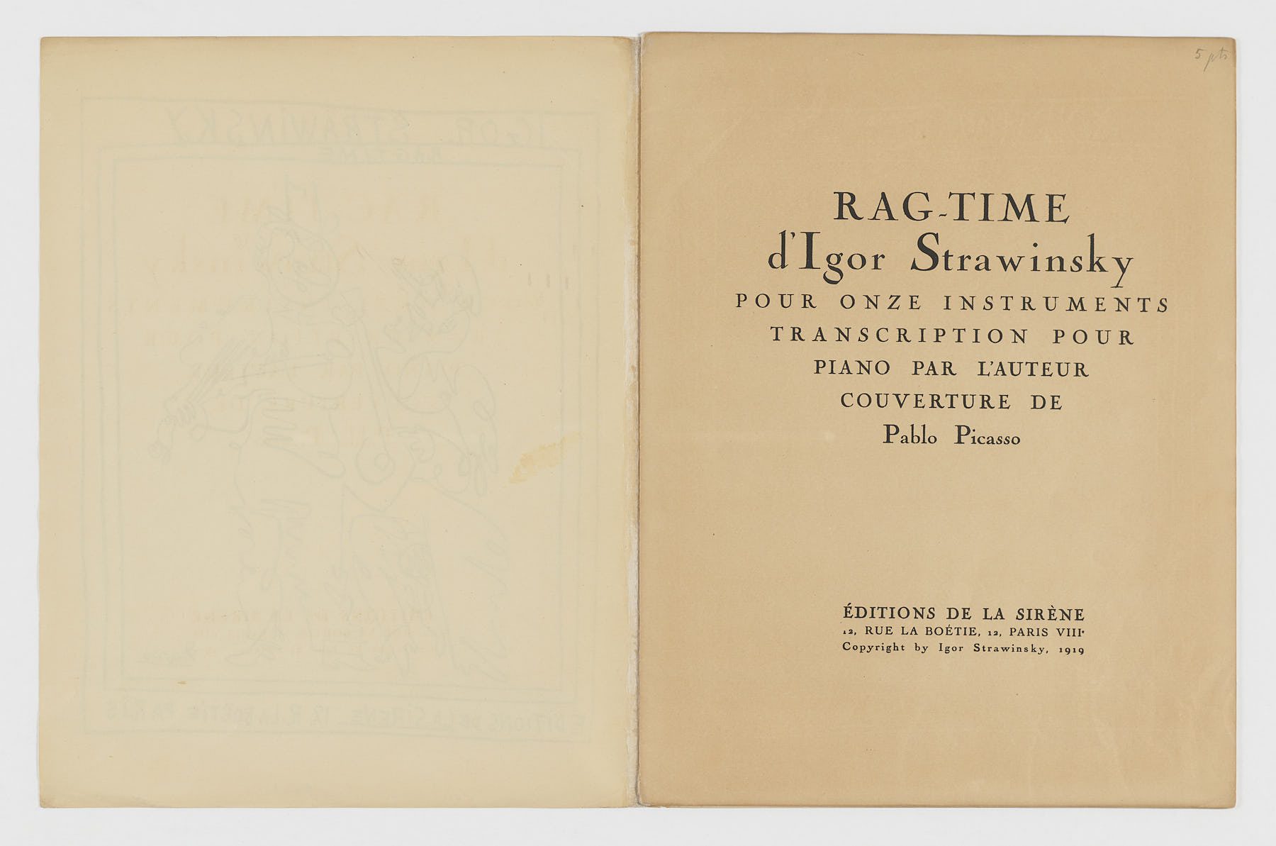 RAGTIME, Igor Strawinsky - Imagen 2